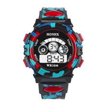Load image into Gallery viewer, Blue black camouflage children's watch