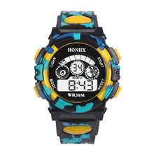 Load image into Gallery viewer, Blue black camouflage children's watch