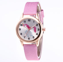 Load image into Gallery viewer, Pink children's clock