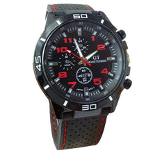 Load image into Gallery viewer, Black and red men's watch