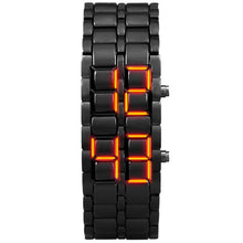Load image into Gallery viewer, Waterproof digital black men's watch
