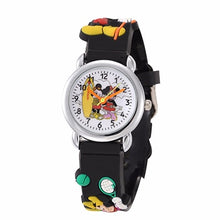 Load image into Gallery viewer, Black children's clock