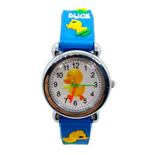 Load image into Gallery viewer, Blue duck children's clock