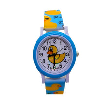 Load image into Gallery viewer, Blue duck children's clock