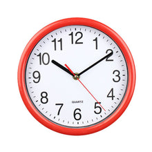 Load image into Gallery viewer, Stylish design white and red wall clock