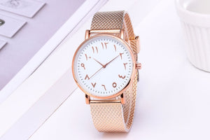 Arabic numeral women's watch