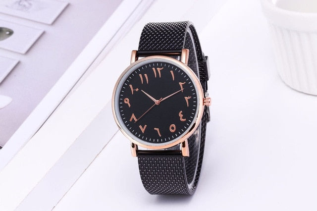 Arabic numeral women's watch