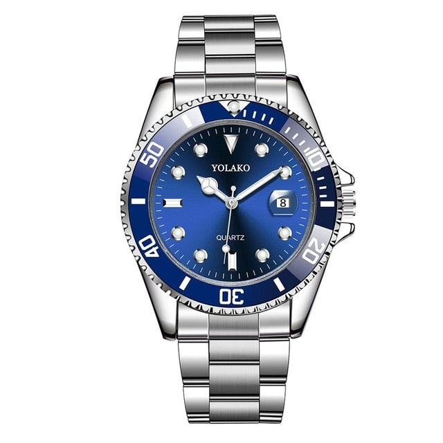 Silver men's watch