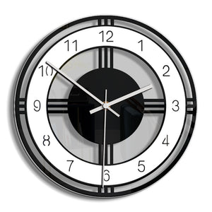 Black and white wall clock