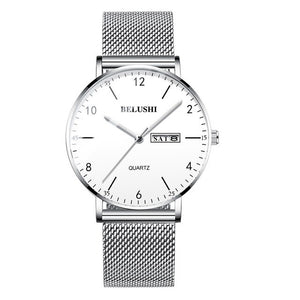 Men's watch with black calendar