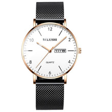 Load image into Gallery viewer, Men&#39;s watch with black calendar
