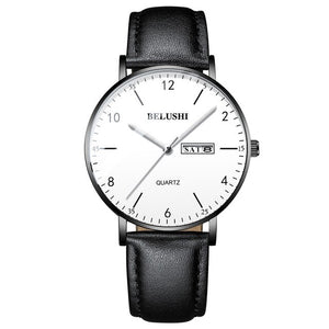 Men's watch with black calendar