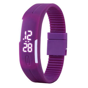 Green digital kids clock