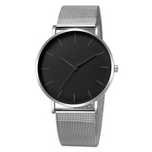 Load image into Gallery viewer, Gray silver men's watch
