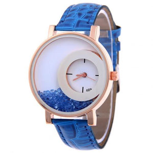 Elegant women's watches with white straps1