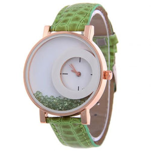 Elegant women's watches with white straps1