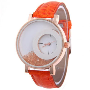 Elegant women's watches with white straps1