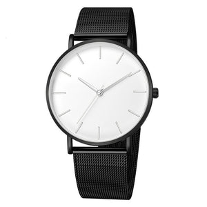 Black sporty men's watch