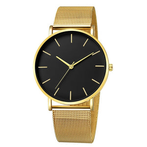 Black sporty men's watch