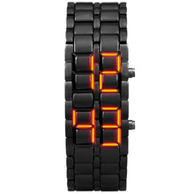 Load image into Gallery viewer, Waterproof digital black men&#39;s watch
