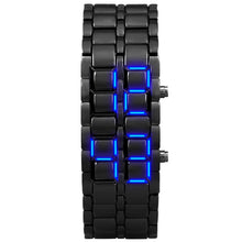 Load image into Gallery viewer, Waterproof digital black men&#39;s watch
