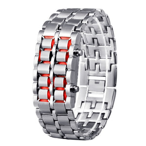 Waterproof digital black men's watch