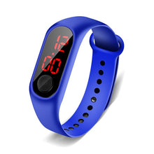 Load image into Gallery viewer, Blue digital children&#39;s clock
