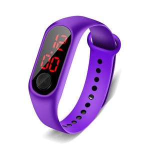 Blue digital children's clock