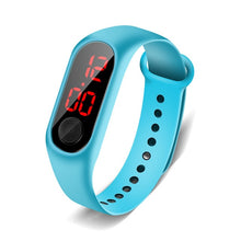 Load image into Gallery viewer, Blue digital children&#39;s clock
