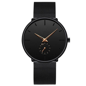 Black style men's watch