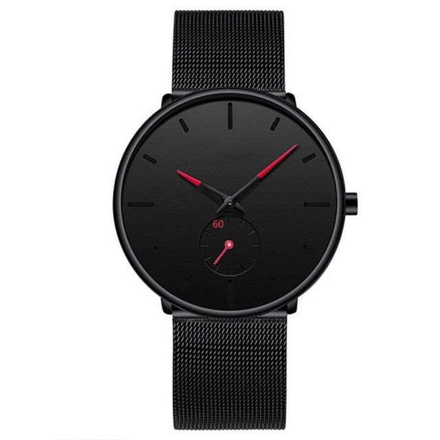 Black style men's watch