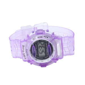 Purple children's clock