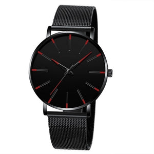 Black turquoise colored men's watch