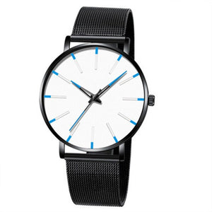 Black turquoise colored men's watch