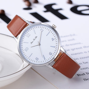 Elegant women's watches with white straps