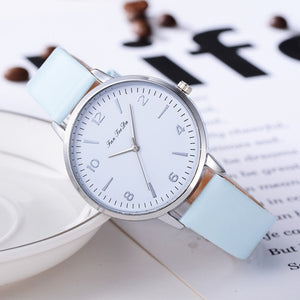 Elegant women's watches with white straps