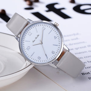 Elegant women's watches with white straps