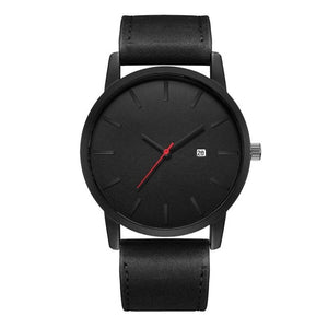 Black sporty men's watch
