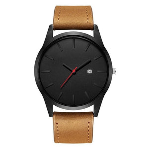 Black sporty men's watch