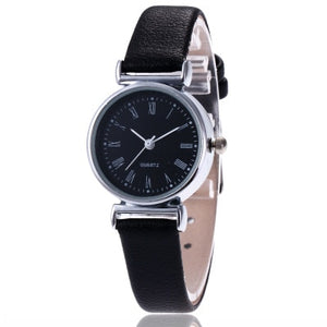 Elegant women's watches with black straps