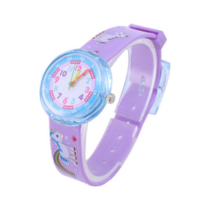 Purple summer season children's watch
