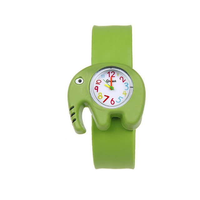 Colorful summer season children's clock