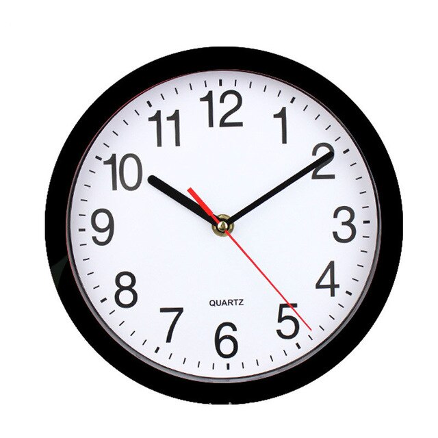 Stylish design white and red wall clock