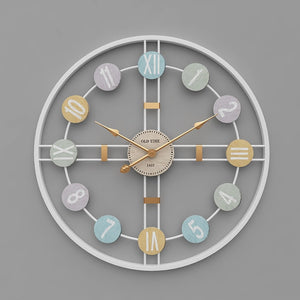 Metal wall clock