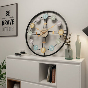 Metal wall clock