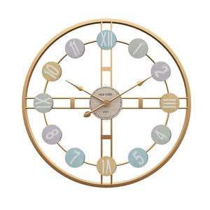 Metal wall clock