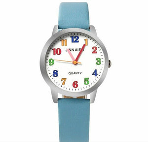 Light green children's clock